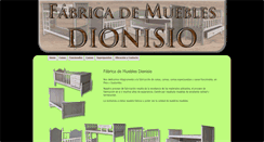 Desktop Screenshot of dionisiomuebles.com.ar